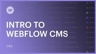 Webflow CMS for beginners [upl. by Ursa]