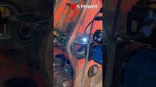 Automatic welding machine repair heavy equipment S power enginemachining lineboring [upl. by Dlopoel]