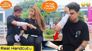 Hand Cut Prank  Prank On Best Friend Gone Extremely Emotional😭  Shahfai World [upl. by Nelleeus648]