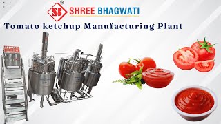 Tomato Ketchup Manufacturing plant  foodprocessingmachine  Tomato Sauce Manufacturing plant [upl. by Nairoc349]