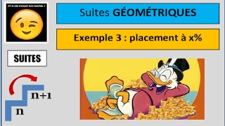 SUITES GEOMETRIQUES  EXEMPLE 3  Placement à x [upl. by Dnarud302]