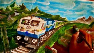 Allahabad Duronto with Itarsi WDP4B through awesome location [upl. by Julienne]