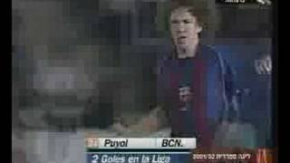 Goal Scored by Carles Puyol  Bicycle Kick [upl. by Elish]