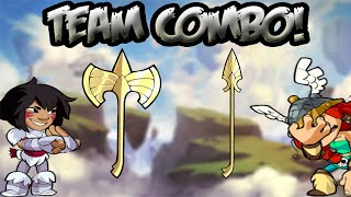 Spear amp Axe TEAM Combo  Brawlhalla [upl. by Camilia]