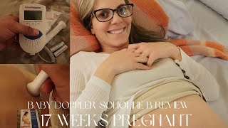 How To Use a Baby Doppler  Baby Doppler Sonoline B Review 2022  17 Weeks and 5 Days Pregnant [upl. by Perkins]