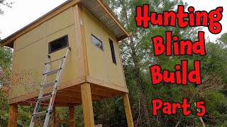 Building A Hunting Blind Part 5 hunting [upl. by Kaslik]