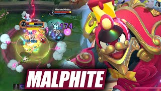 GARDEN PARTY MALPHITE GAMEPLAY  THIS SKIN IS BEAUTIFUL [upl. by Odrude]