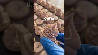 Macarons coffee 🤎☕️shorts macaron cooking coffee baking yummy filling work pastry [upl. by Eoj95]