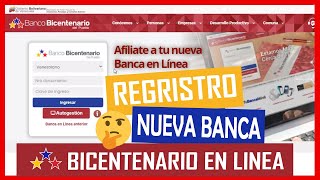 🔵 BANCO BICENTENARIO Cómo Registrarse en la NUEVA BANCA en Línea 【✔️Rápido y Sencillo】 [upl. by Ennaecarg]