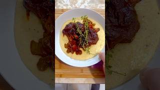 Osso Bucco amp Polenta crémeuse 🧀 whatsfordinner [upl. by Ronile]