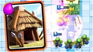 Clash Royale  GOBLIN HUT Amazing Deck [upl. by Chantal]