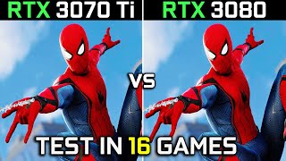 RTX 3070 Ti vs RTX 3080  Test in 16 Games  1440p  2160p  Which One Is Better  2023 [upl. by Sahc]