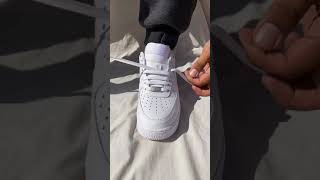 Different Ways to Tie Nike Air Force 1 Shoelace Tutorial [upl. by Sairahcaz]