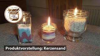 Kerzen selber machen  im Glas mit Kerzensand [upl. by Leakim]