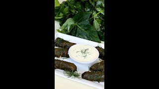 Dolmas with a toasted cumin yogurt sauce [upl. by Enaxor]