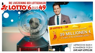 Ziehung der Lottozahlen vom 20092023 [upl. by Sells]