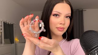 ASMR What’s On My Pandora Valentine’s Day Bracelet  Delia Maïté [upl. by Oalsinatse]