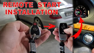 Mercedes Retrofit Installation Smart Remote Engine Auto Start for Mercedes W211 FBS3  Remote Start [upl. by Hannaj]