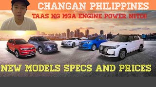 CHANGAN PHILIPPINES NEW CAR MODELS SPECS AND PRICES 2021 [upl. by Eiuol]