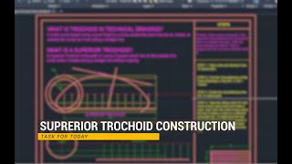 AutoCAD How to create a Superior Trochoid [upl. by Eadas793]