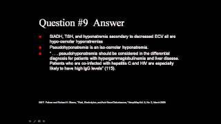 Board Review Hyponatremia [upl. by Annocahs]