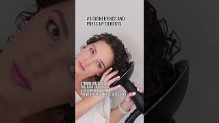 How to Diffuse Curls for Volume amp Root Lift  Curlsmith Defrizzion Demo [upl. by Demahom953]