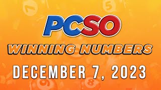 P241M Jackpot Super Lotto 649 2D 3D 6D and Lotto 642  December 7 2023 [upl. by Bolt116]