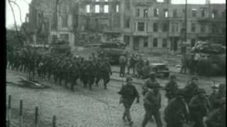 WWII Dramatic footage of River Crossing 29th Crosses Roer Germany 1945 Jülich [upl. by Nickles647]