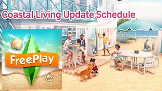 The Sims Freeplay Coastal Living Update Schedule June 2021 [upl. by Arriaet]