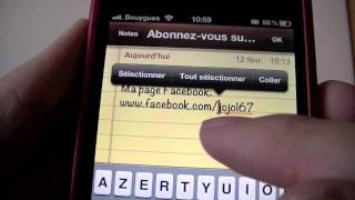 SwipeShiftCaret Déplacer le curseur plus facilement sur iPhone iPad iTouch iOs 5X [upl. by Tongue]