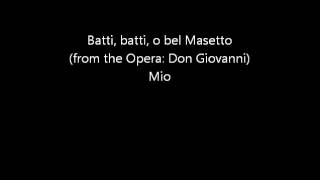 Batti batti o bel Masetto Aria of Zerlina Don Giovanni  Mio Piano Voice [upl. by Etam]