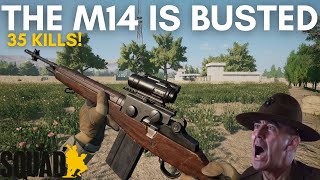 SQUADS NEW M14 IS BUSTED 35 KILL GAME [upl. by Chader]