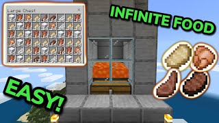 EASY 121 AUTOMATIC FOOD FARM TUTORIAL in Minecraft Bedrock MCPEXboxPSSwitchPC [upl. by Pellegrini]