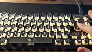 Quick and dirty sound test of a Drop ALT Typewriter build [upl. by Rufus]