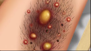 ASMR treatment for perennial Underarms Acne bacteria Parasitic Maggots [upl. by Theda]