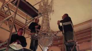 Apsley House Chandelier Installation [upl. by Ramsa631]