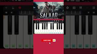 Salaar BGM Piano Tutorial shorts [upl. by Naujtna]