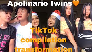 Apolinario twins Tiktok Compilationwatch and subscribe🧡 [upl. by Walther828]