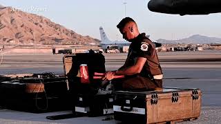 US Air Force prepare B1B Lancer for takeoff August 2024 [upl. by Jerad730]