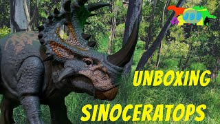 Sinoceratops  Jurassic World Camp Cretaceous Primal Attack de Mattel  Unboxing Reseña [upl. by Rovit]