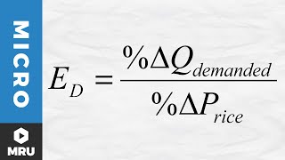 Calculating the Elasticity of Demand [upl. by Monson]