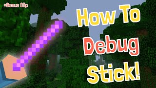 How To Get And Use The Minecraft Debug Stick Minecraft Tutorial Java [upl. by Jami581]