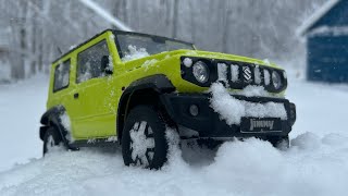 FMS Suzuki Jimny in Snow Storm ❄️ [upl. by Wertheimer487]