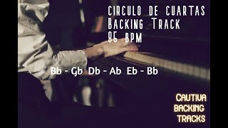 Círculo de Cuartas Backing Track en 85 bpm [upl. by Gorrian]