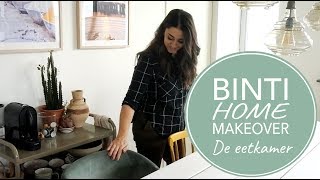 EETKAMER STYLING amp EETTAFEL WIT VERVEN  MAKE OVER VLOG [upl. by Helprin60]