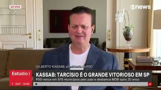 Kassab na Globonews quotTarcísio é o grande vitorioso em SPquot [upl. by Azar]