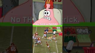 patrick reacts to football magic 🏈  spongebob shorts [upl. by Attenna]