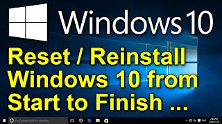 ✔️ How to Reset Windows 10 2020  Recovery Restore Reinstall Reset This PC Factory Settings [upl. by Adeehsar]