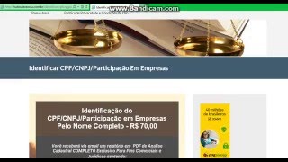 Descobrir CPF e CNPJ [upl. by Starr]