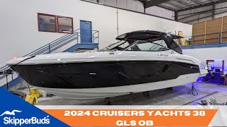 2024 Cruisers Yachts 38 GLS OB Boat Tour SkipperBuds [upl. by Aicnarf]